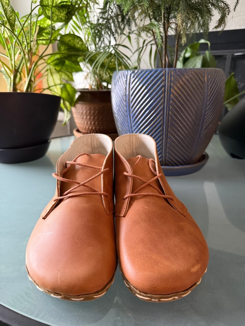 Earthing Harmony Grounding & Earthing Barefoot Chukka Boots in Cognac Brown - Picture 2 of 4